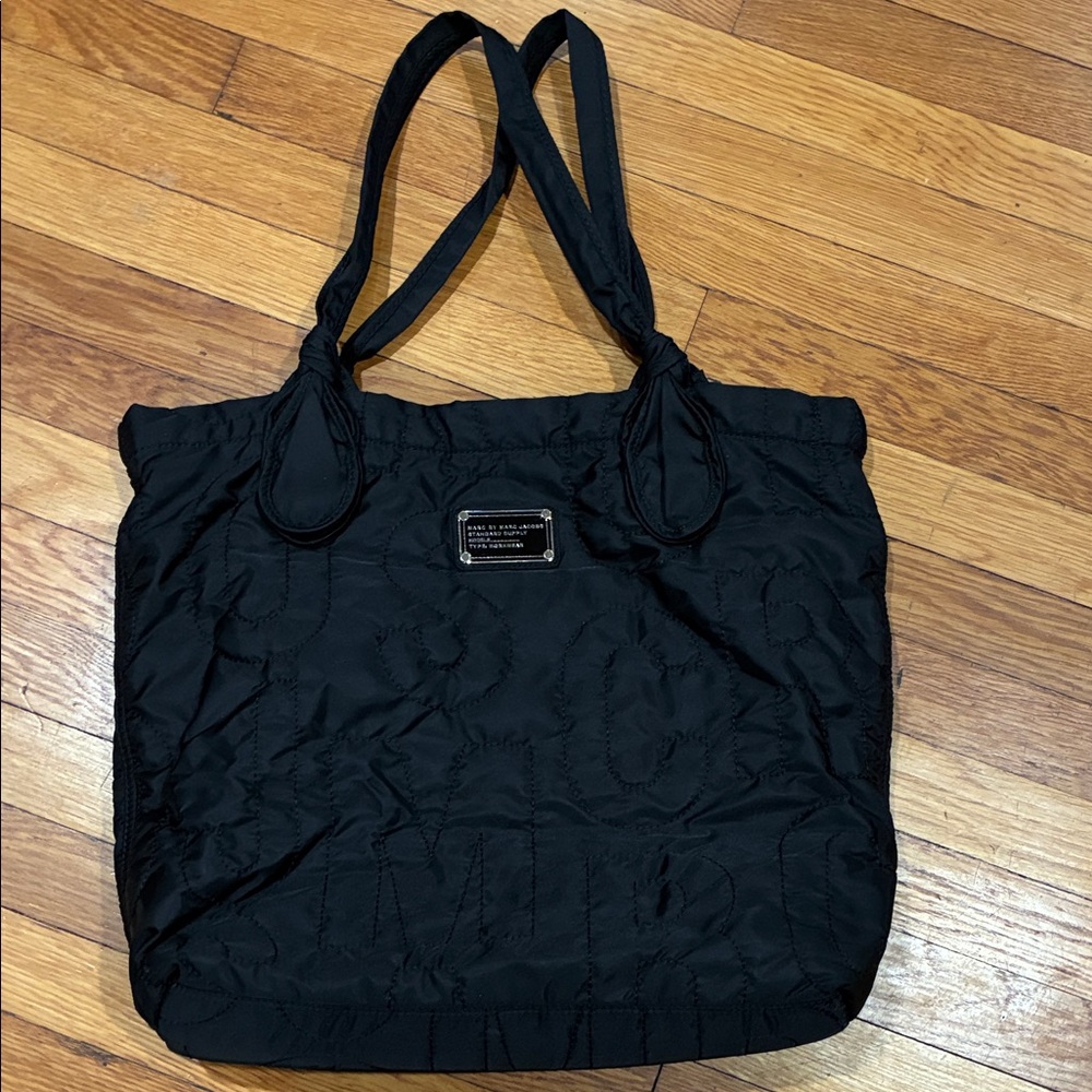 Marc Jacobs Black Quilted Tote Bag